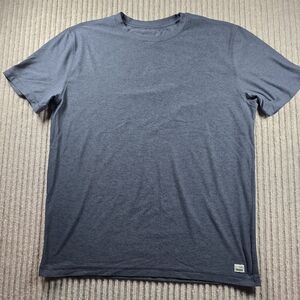 Vuori Mens Strato Tech Tee Gray Short Sleeve Lightweight Performance Comfy L